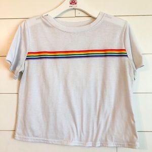 rainbow stripe t shirt